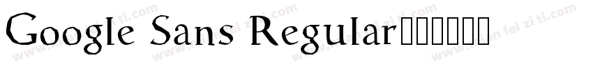 Google Sans Regular字体转换